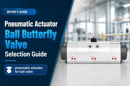 pneumatic actuator for ball valve illustration