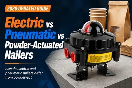 how do electric and pneumatic nailers differ from powder-actuated nailers illustration