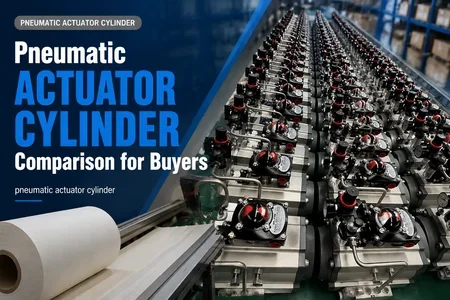 pneumatic actuator cylinder illustration