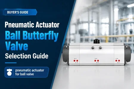 pneumatic actuator for ball valve illustration