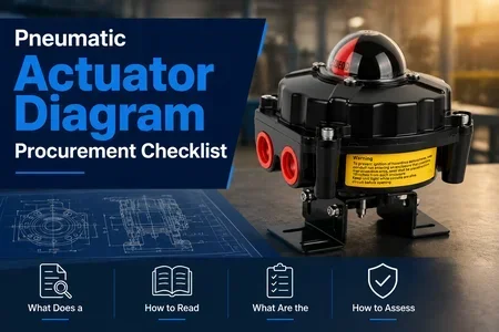 pneumatic actuator diagram illustration