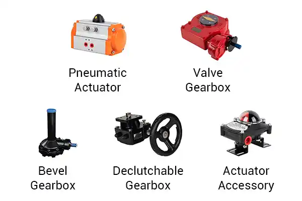 JIMAI valve actuator and gearbox product lineup