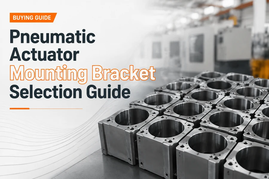 pneumatic actuator mounting bracket selection promotional poster for Pneumatic Actuator Mounting Bracket Selection Guide