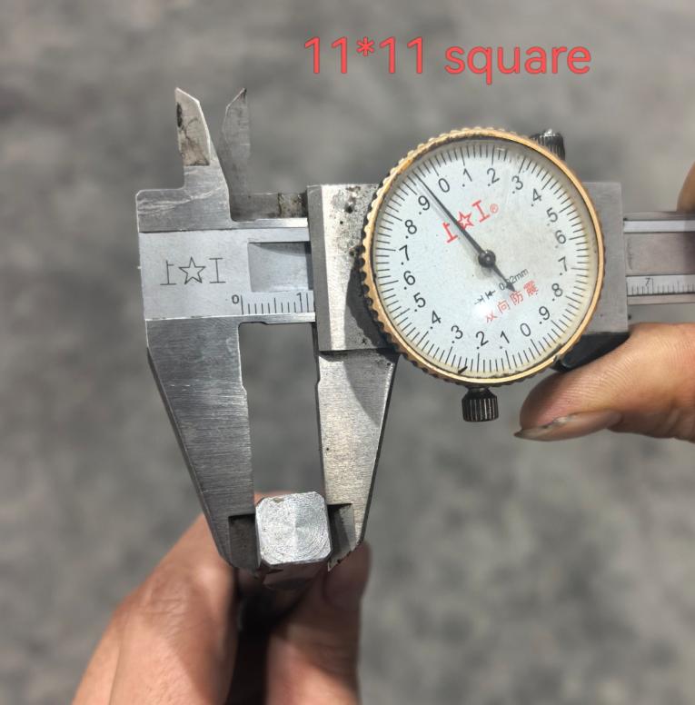 JIMAI butterfly valve 11 by 11 square stem measurement
